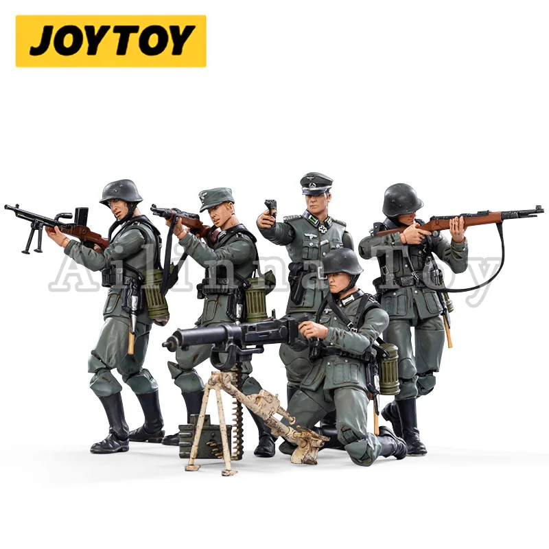 

Экшн-фигурка JOYTOY 1/18, 3,75 дюйма (5 шт./компл.), немецкая Аниме Коллекция вермахта времен Второй мировой войны, военная модель для подарка