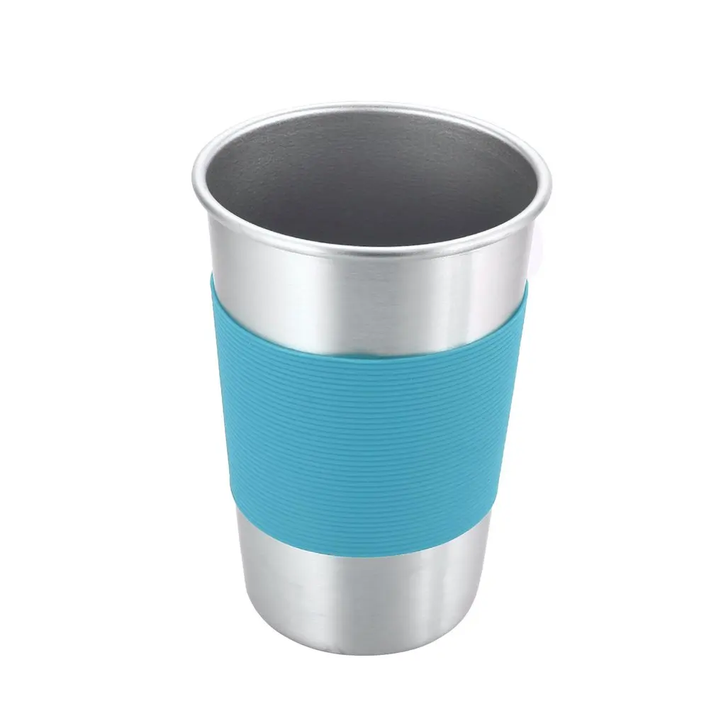 Портативный силиконовый Нержавеющая сталь бутылка для воды Кофе Чай пива с