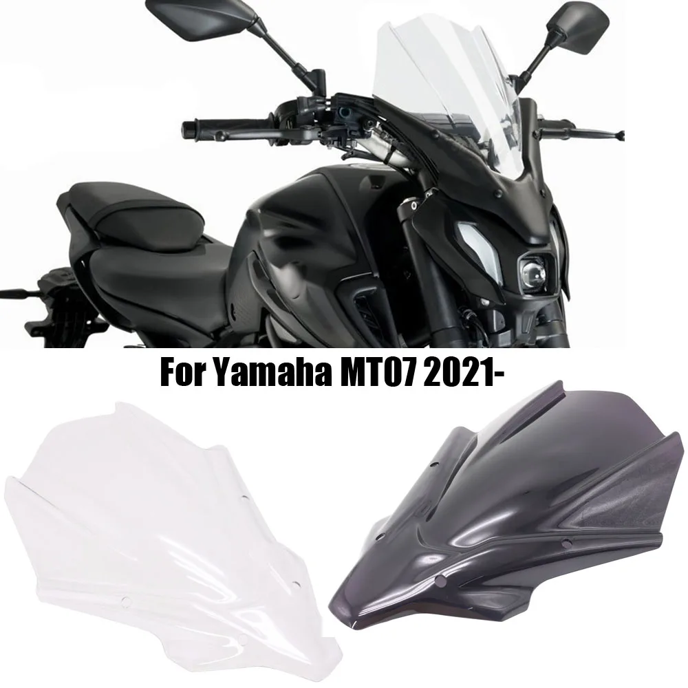 

New 2021 Motorcycle Accessoris Windshield WindScreen Front Screen Deflectore For Yamaha MT-07 MT07