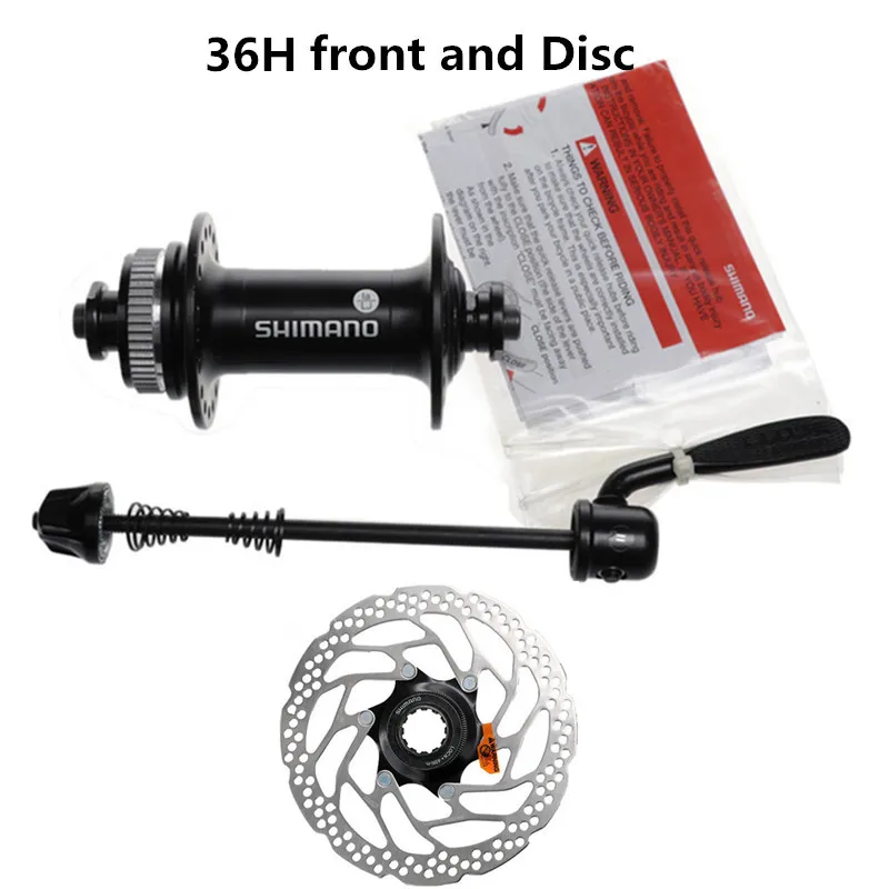 36H front and Disc SHIMANO FH-RM35 концентратор горный велосипед 7 S/8 S/9 скорость универсальный замок дисковый тормоз карта быстросъемный вал 32 H/36 H и RT30 160 мм диск - Цвет: 36H front and Disc