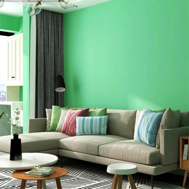 Wellyu Новые фрукты зеленые обои свежий чистый цвет современный минималистский