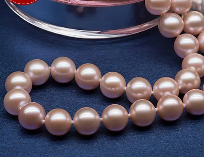 Ювелирные изделия Жемчужное ожерелье 10-11 мм большое легкое натуральное