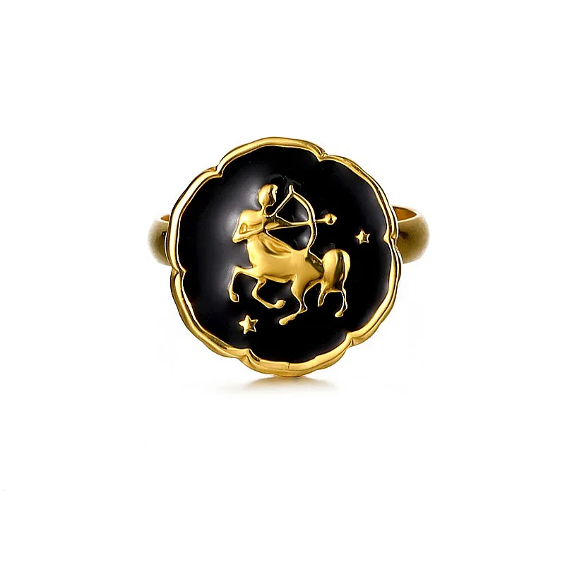 Зодиакальные кольца для женщин раковые Leo Virgo Libra из нержавеющей стали Винтажные