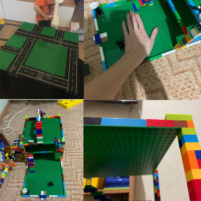 

6PCS/Lot 1616 Studs Baseplate Multi-Color DIY Building Blocks Base Plate Accessories Assembly Building Toy For Children Gifts