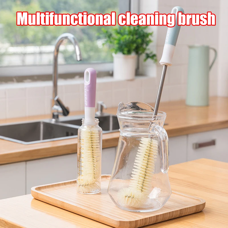 

Household Multi-purpose Brush for Cleaning Cup Water Bottle Brush Hangable Pot Brush for Kitchen
