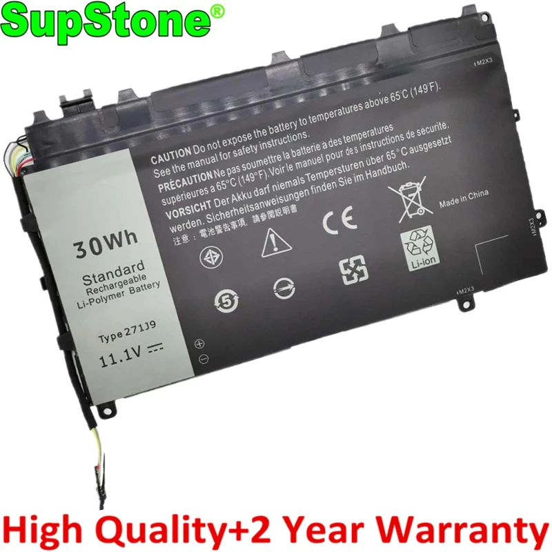 SupStone New 30Wh 271J9 Laptop Battery For Dell Latitude 13 7000,7350 YX81V 3WKT0 MN791