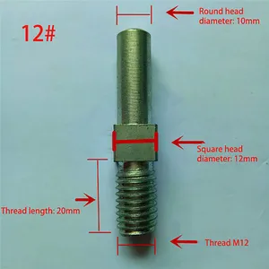 Мощный резак для мясорубки, с квадратным валом из марганцевой стали, 12 #22 #32 #, запчасти для мясорубки
