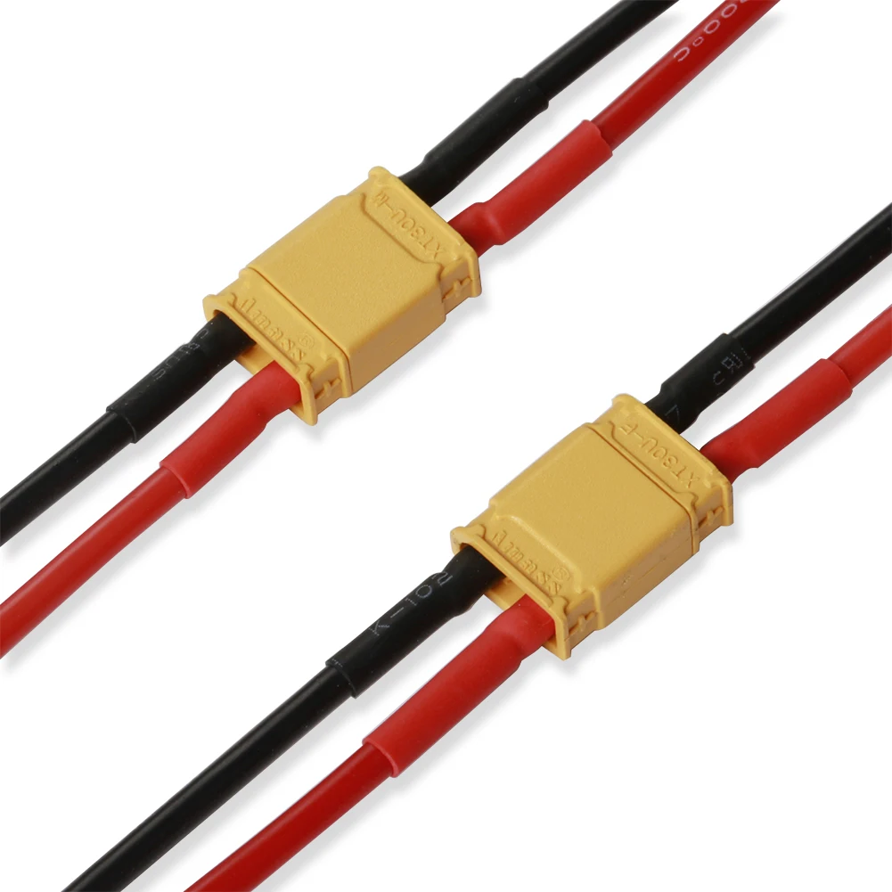 2 шт разъем для кабеля amass xt30u xt30 18awg 70 мм