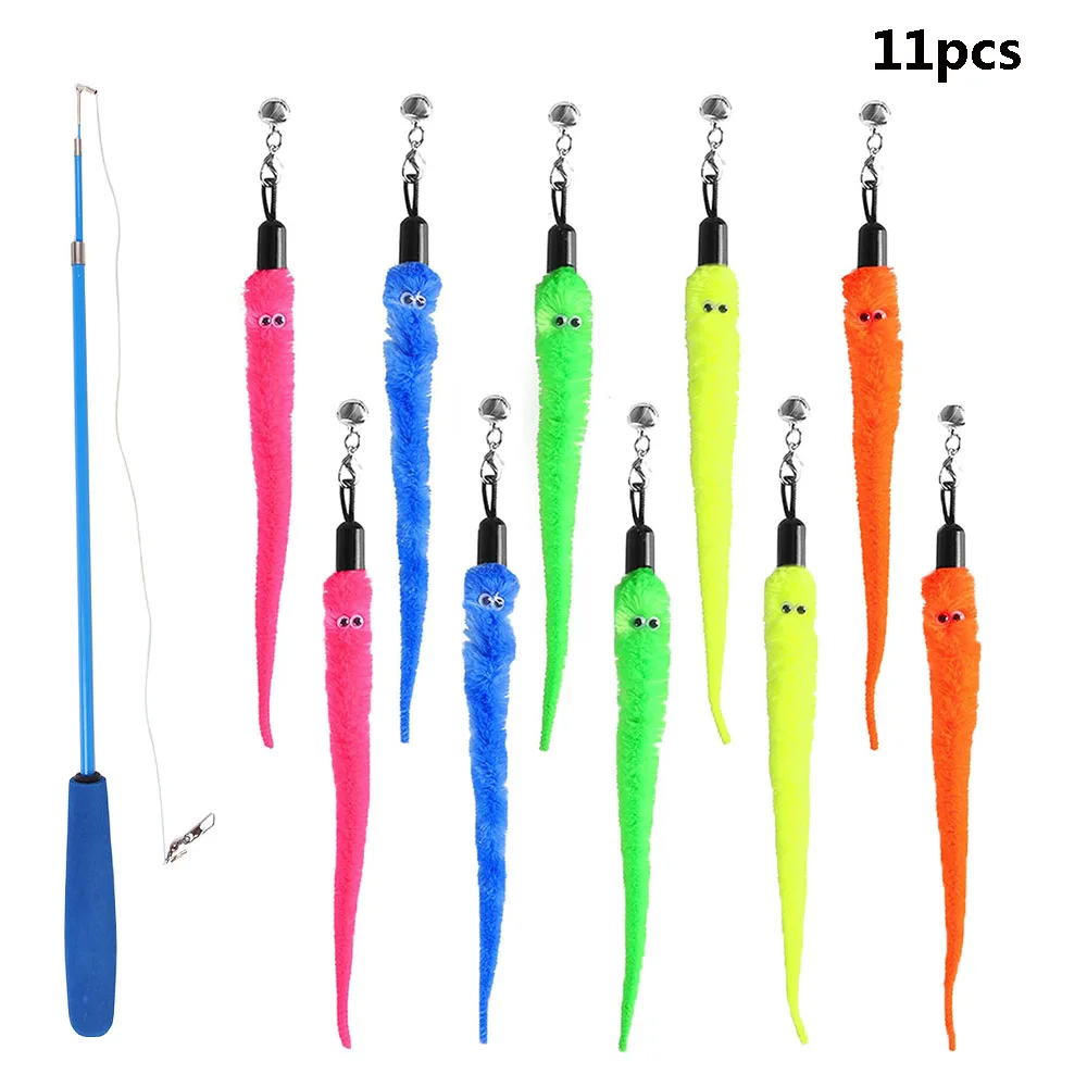 Интересная сменная детская игрушка для кошек набор смешных сменный червь