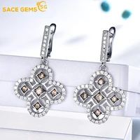 sace gems sparking yellow zircon ear clip earrings for women 925 sterling silver wedding engagement party jewelry eardrop gifts