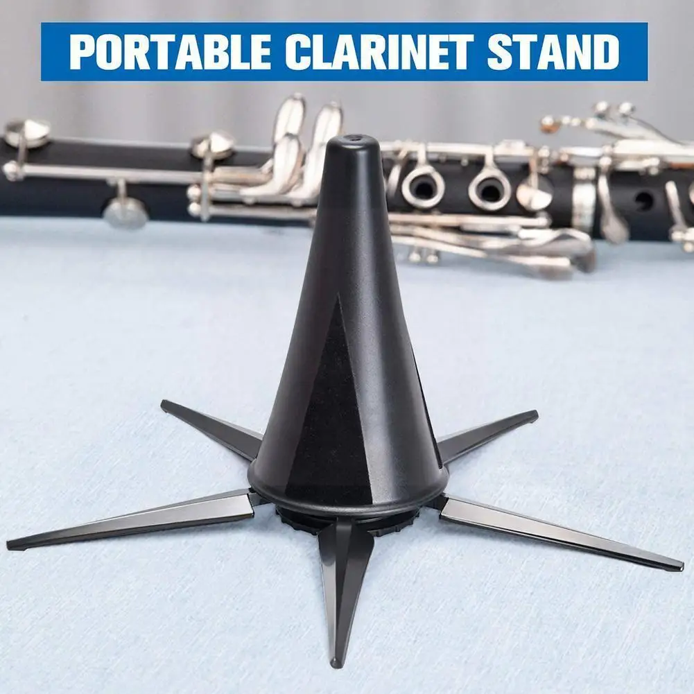 

1PC Portable ABS Clarinet Stand Bracket Foldable Flute Rack Musical Holder Instrument H1A1 Placement V1K4