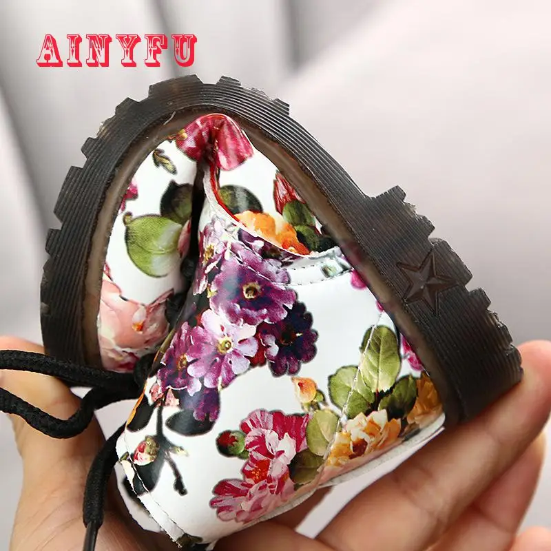 Ainyfu Kids Boots Autumn Pu Leather Waterproof Martin Brand Girls Boys Shoes Rubber Hot Sale Children B249 | Мать и ребенок