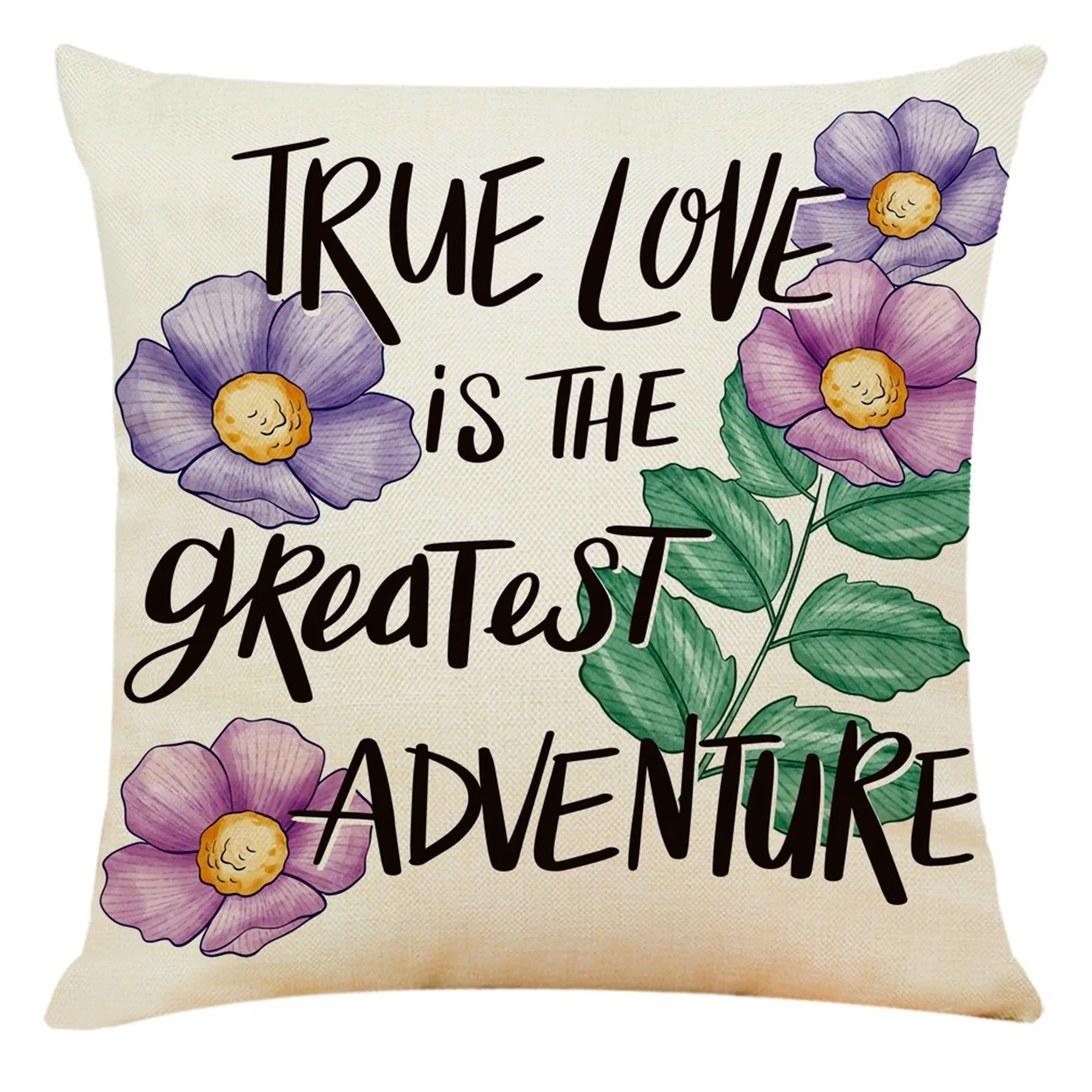 Домашний декор наволочка красивая серия растений для подушки чехол диванной