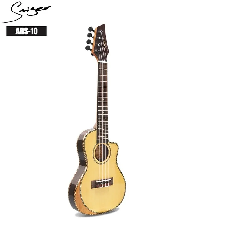 Укулеле концертное акустическое 24 дюйма электрическая тонкая мини-гитара с 4