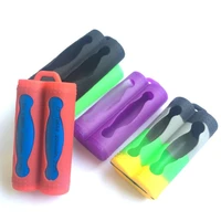 battery silicone sleeve cover case for 2 x 18650 batteries protective bag pouch power bank 18650 box battery holder diy
