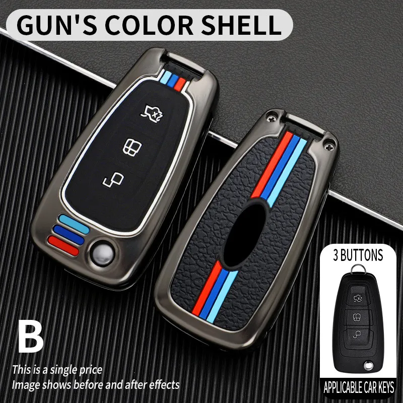 

New Car Fashion Flip Key Cover Remote Case Fob Fit for Ford Focus MK3 Mondeo Fiesta Kuga ECOSPORT ESCAPE RANGER S-Max C-Max
