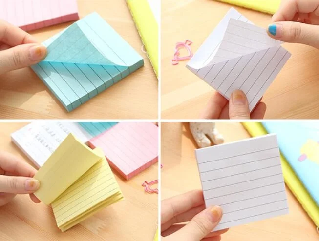 1 упак./лот простой с радужным топазом Макарон Блокнот бумаги для заметок на