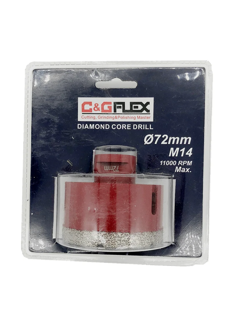 Вакуумная пайка алмазного сверла 72 мм высокого качества с M14 соединением для