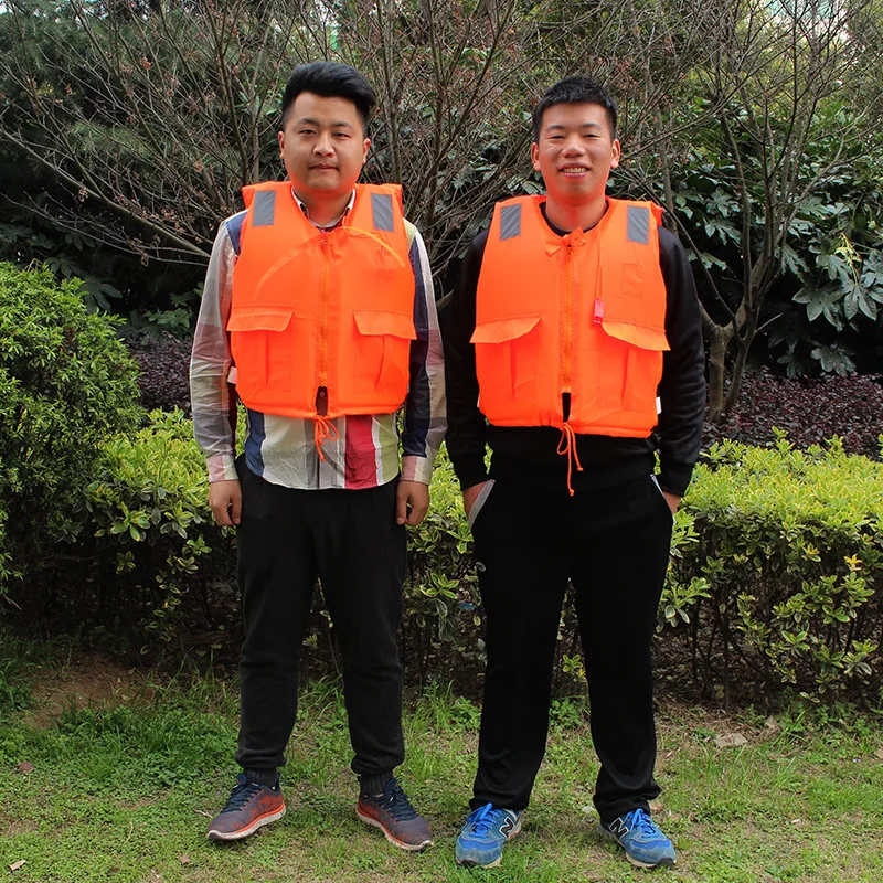 

AOTU Professional Adult Bag Zipper Lifejackets with Whistles Drifting Foam Fishing Jacket Swimming JSY865