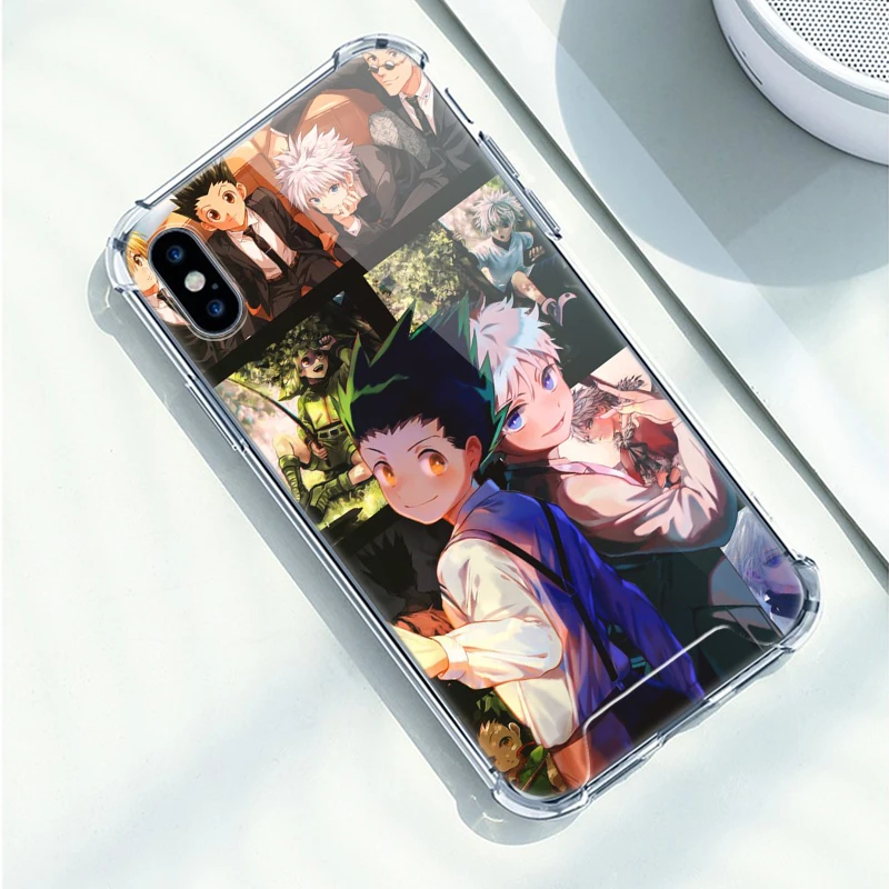 

Hunter X Hunters Case For Apple iPhone 11 Pro XR X XS Max 8 7 6 6S Plus Airbag Anti-Fall Clear Soft Phone Coque Sac