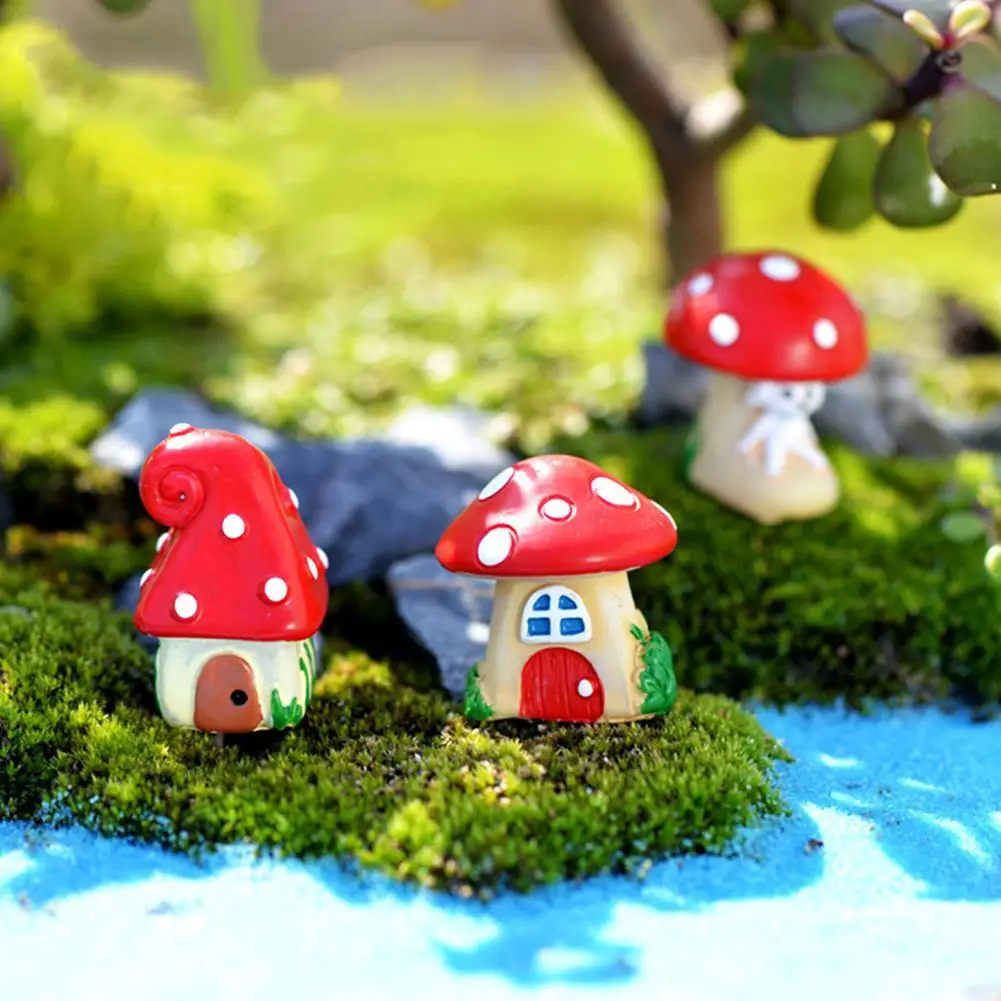 

3Pcs/Set Vase House Miniature Fairy Garden Micro Landscaping Decor DIY Ornament Vase House