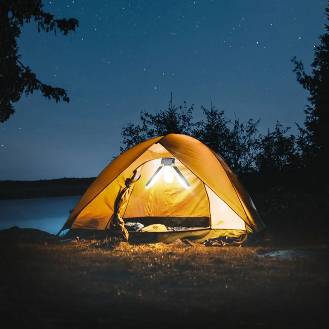 

Camping Lantern Portable Light Camping Light Led Rechargeable Flashlight Lamp Emergency Camping Light Solar Usb Charging