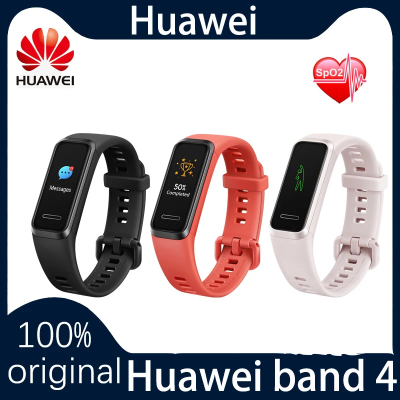

Huawei Band 4 Smart Band Spo2 Global Version Smart Watch Heart Rate Health Monitor New Watch Faces USB plug Charge