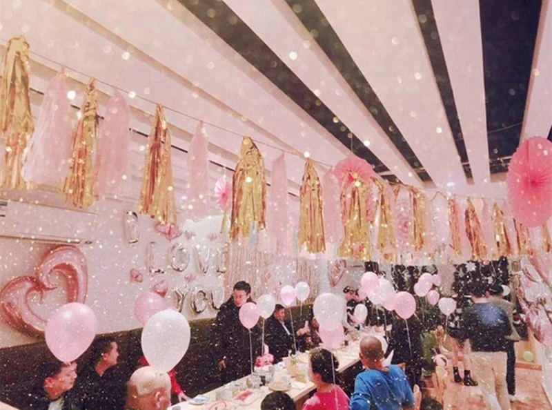 25 шт. гирлянда из салфеток Тиффани розового золотого белого синего цветов | Дом и