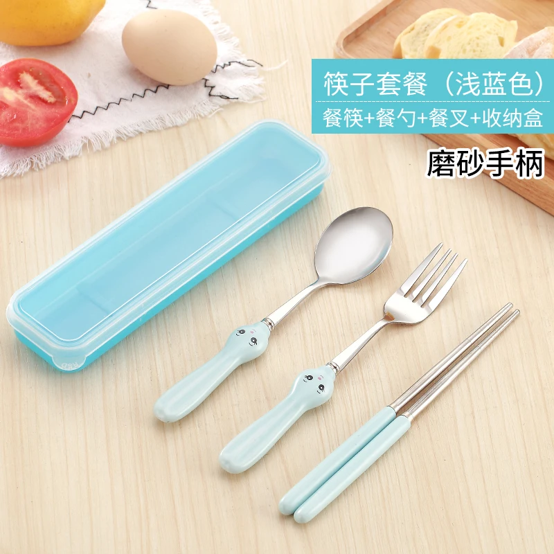 Обед Портативный ложки вилки Ножи комплект Нержавеющая сталь посуда Открытый