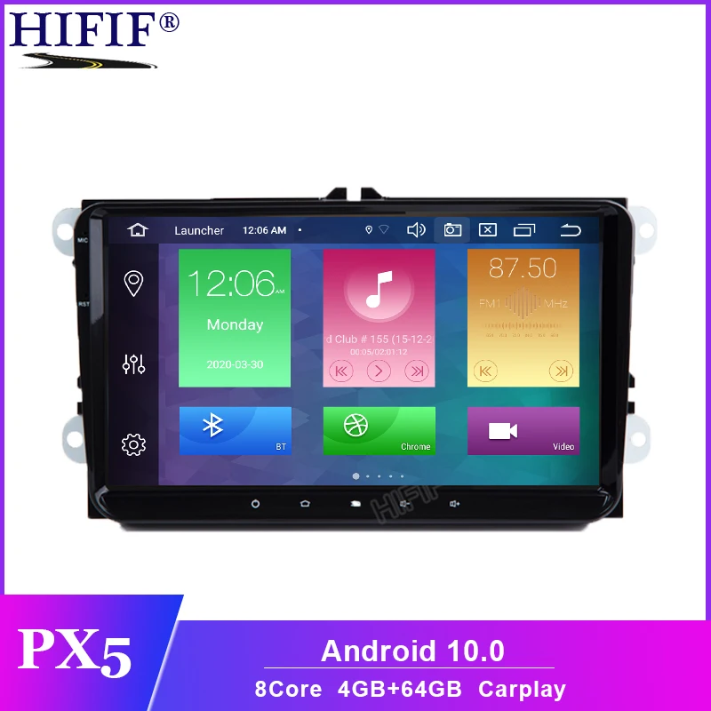 9 &quotAndroid 10 Автомобильный GPS навигатор для VW GOLF 5 6 Polo Passat b5 Jetta Tiguan Touran Skoda seat canbus