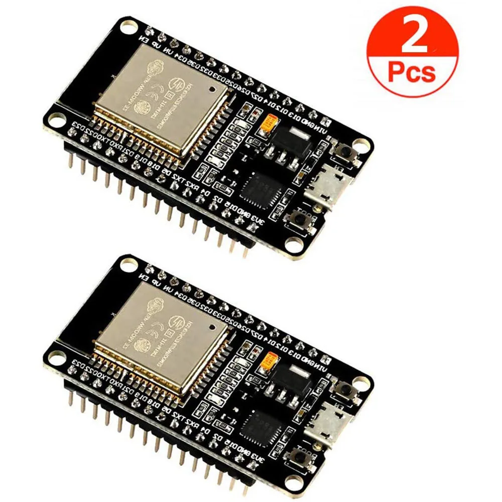 2 пакета ESP32 ESP-32S Плата разработки 4 ГГц Двухрежимный WiFi + Bluetooth Двухъядерный