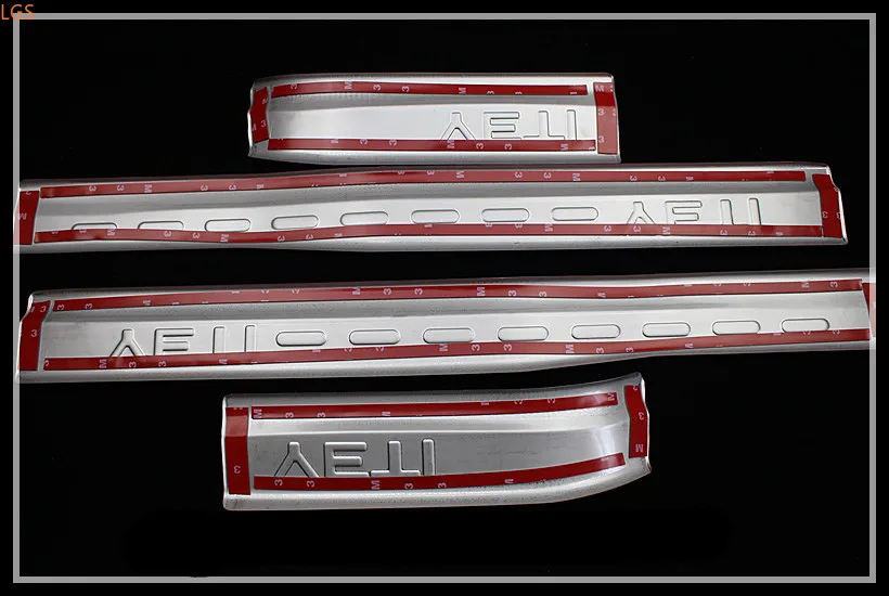 

For Hyundai SantaFe 2013-2017 stainless steel threshold guard plate trunk threshold guard plate anti-scratch Car styling