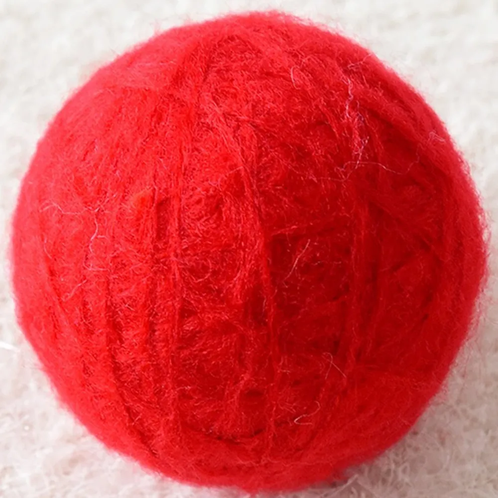 Рождественская шерстяная войлочная пряжа цветная для морского конька шары