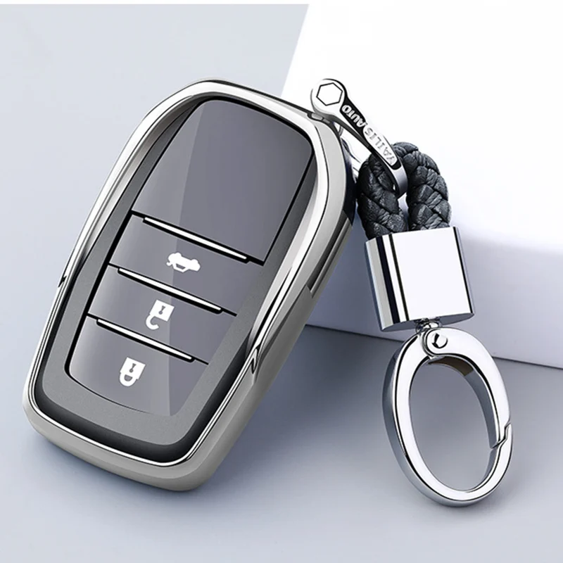 Чехол для автомобильного ключа Toyota чехол Chr Rav4 Auris Avensis Prius Aygo Camry Corolla Land Cruiser 200 Prado