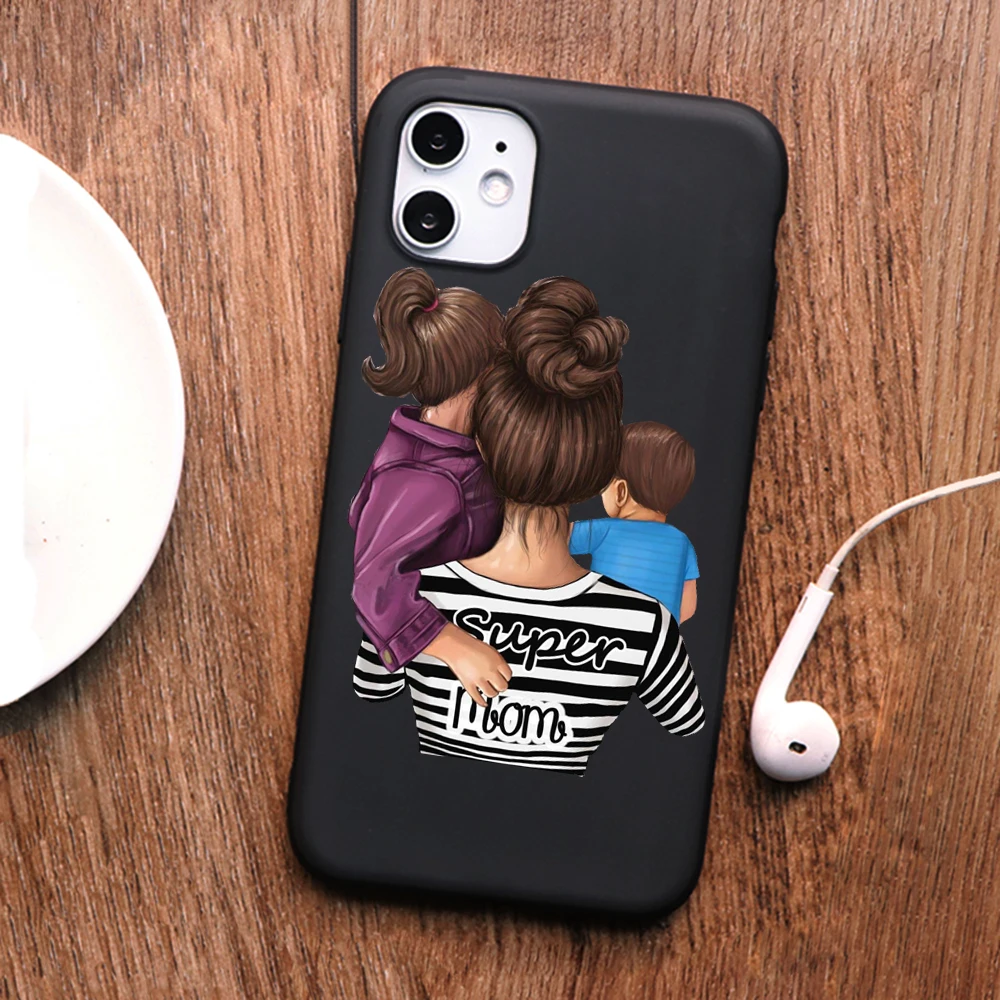 

PUNQZY Cute baby FatherGirl mom Love Case For Huawei P30 P20 MATE 20 lite Honor 10 lite P30 P20 Soft TPU LOVE Matte Mother's Day