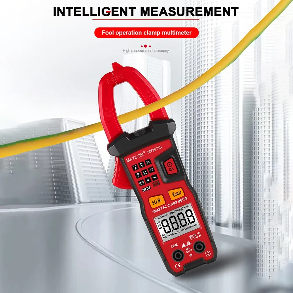

MY2016S AC Fool Clamp Meter Automatic Identification And Measurement Digital Clamp Meter Multimeter Pinza Amperimetrica