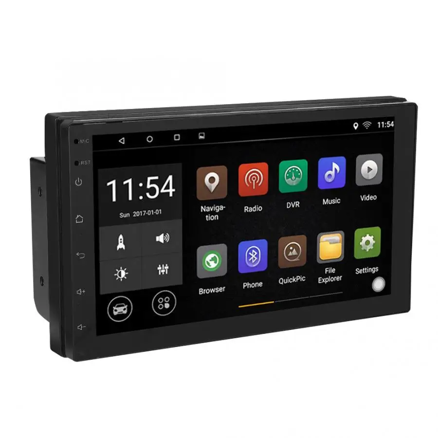 7&quot WIFI Double 2 Din Car Radio Stereo Multimedia Bluetooth Player GPS Antenna 1+16G for Android Music | Электроника