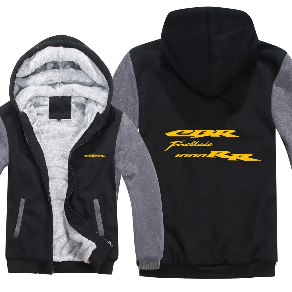 

Cbr Fireblade 1000 RR Hoodies Jacket Winter Men Pullover Man Coat Thicken Wool Liner Fleece Cbr Fireblade Sweatshirt