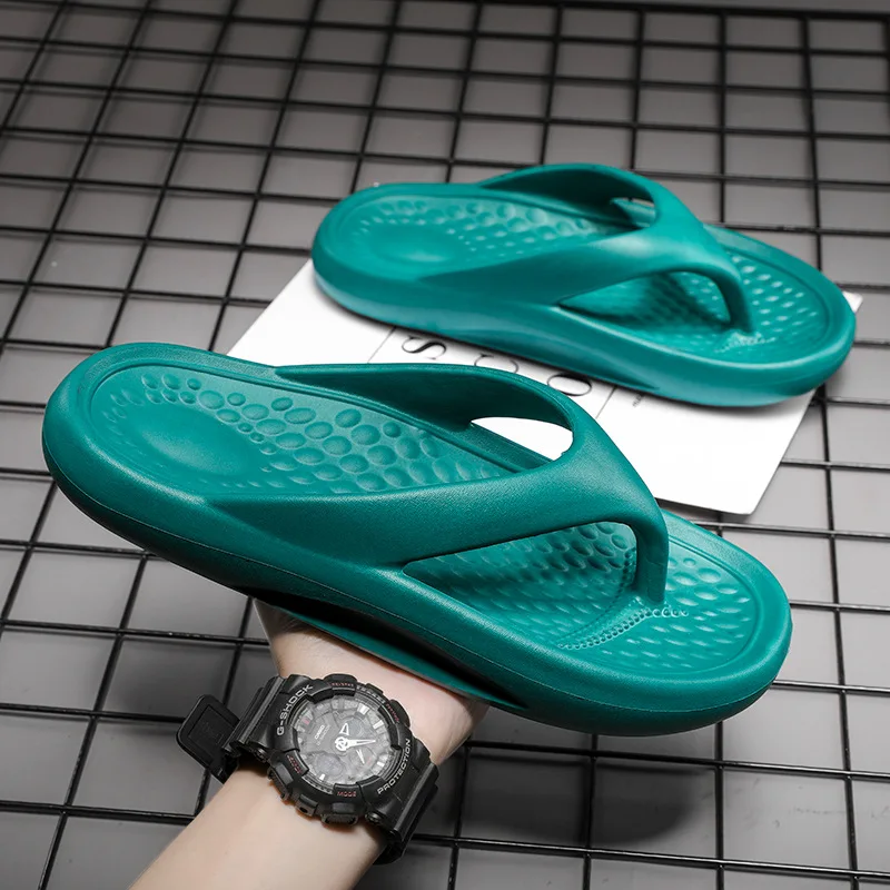 

2022 New Super Large Size Flip Flops Men's Non-slip and Deodorant Outer Wear Thick-soled Men's Slippers Summer Flip-flops Women
