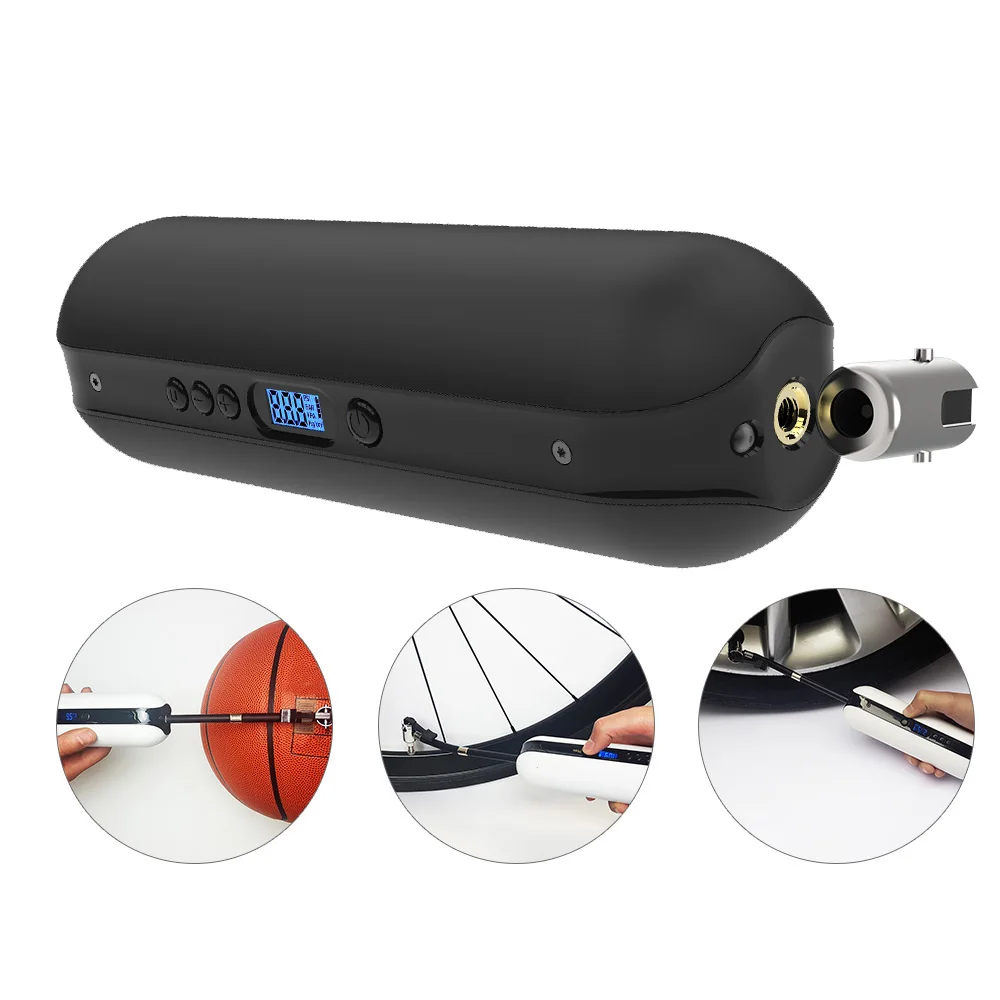 Электрический надувной насос 150PSI для велосипеда и дорожного давления воздуха