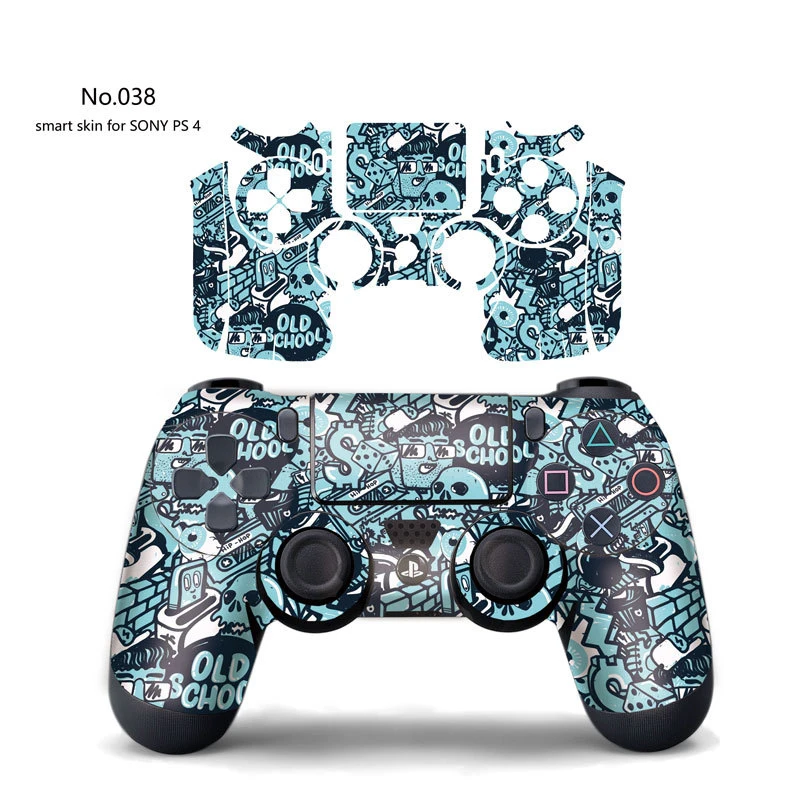 1 шт. DualShock PS4 стикер кожи для sony Playstation 4 игровой контроллер Защитная крышка наклейка виниловая противоскользящая джойстик Декор - Цвет: 038