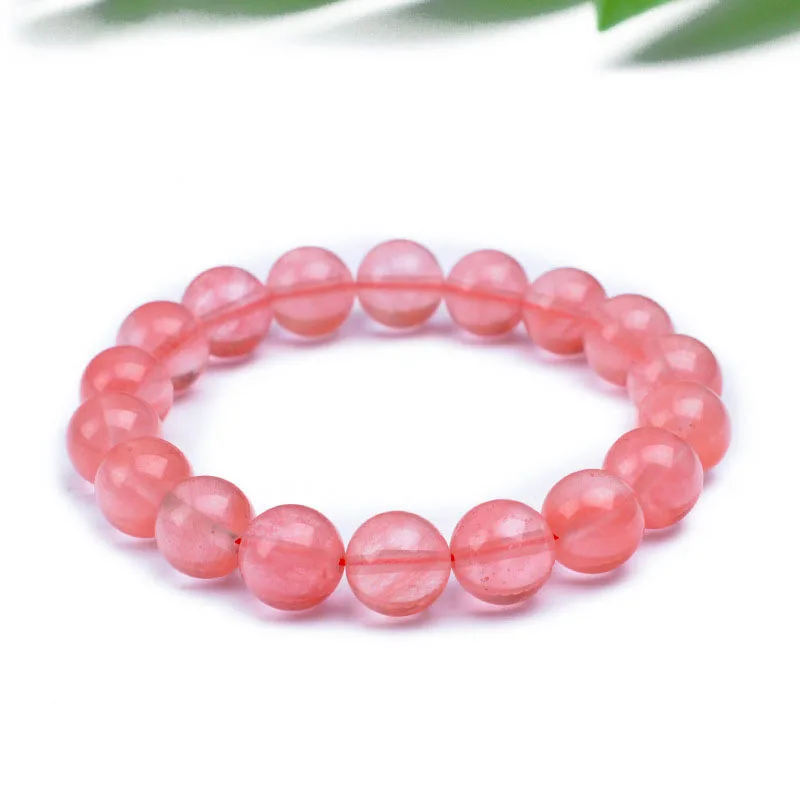 Jingzeyi леди арбуз красный кристалл браслет 8 мм милый романтический натуральный