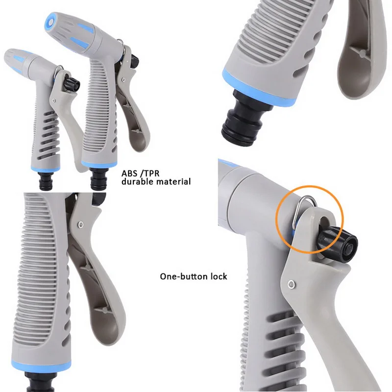 Водяной пистолет высокого давления садовый Регулируемый распылитель форсунки