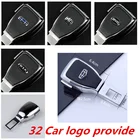 1 шт., задняя Пряжка, глушитель для KIA BYD Geely Renault 32, виды металлических логотипов автомобиля, интерьера автомобиля