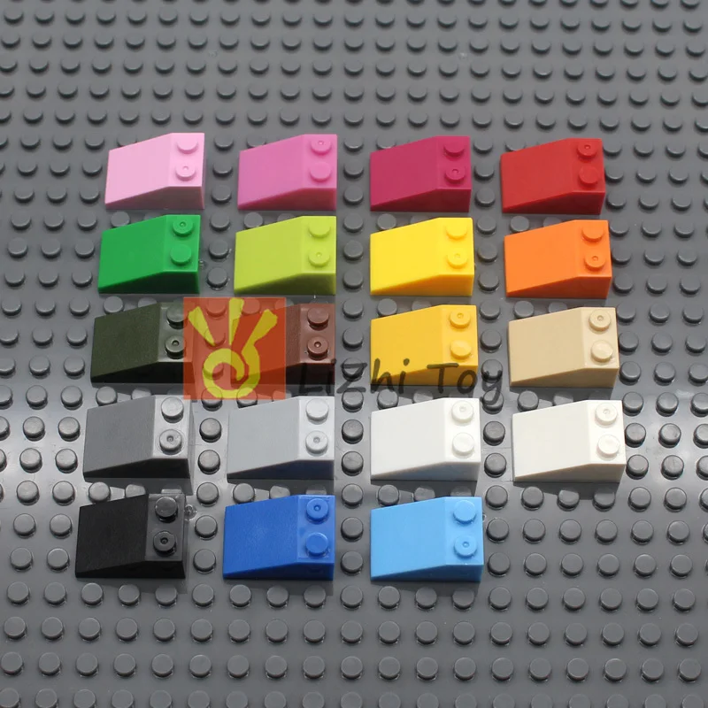 MOC склон Кирпич 2*3 3298 DIY просвечивающие блочные кирпичи совместимые с сборными