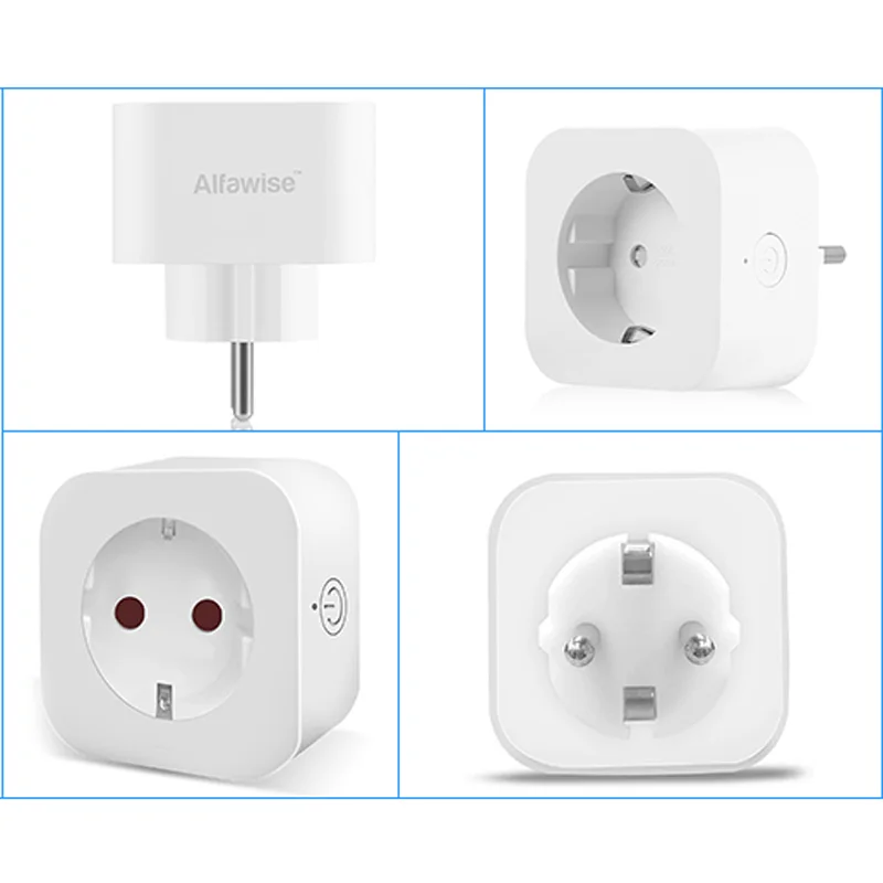 Alfawise PE1004T ЕС вилка мини WiFi розетка смарт-разъем работает с Amazon Alexa Google Home мобильное приложение дистанционное управление монитор энергии