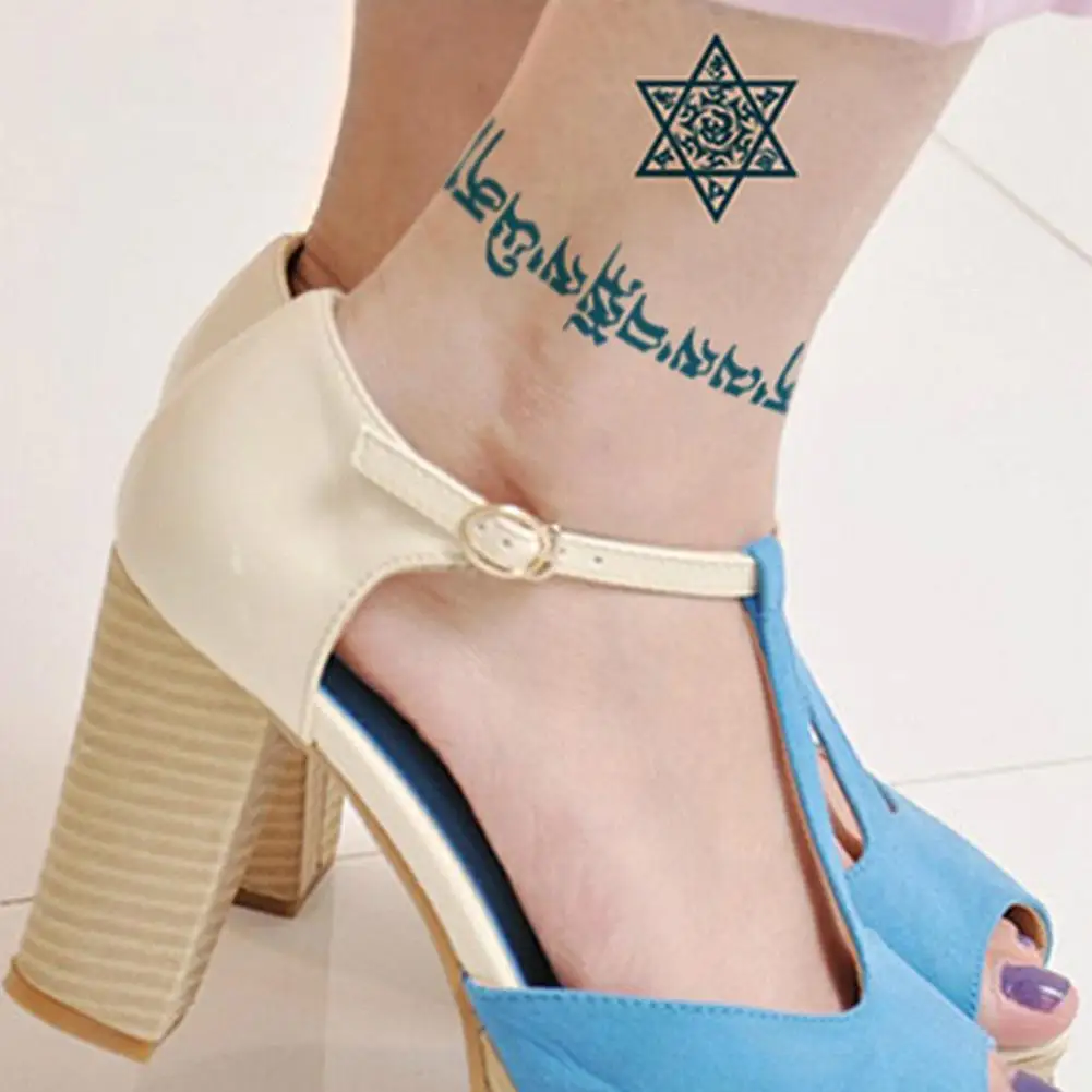 

50% Hot Sale Waterproof English Word Temporary Tattoo Stickers Body Art for Party Supply