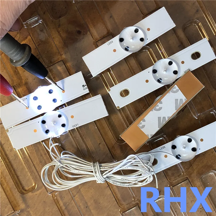 40 шт./лот 3 в SMD лампы бусины W/оптические линзы Fliter для 32-65 дюймов светодиодный инструмент для ремонта ТВ Новинка