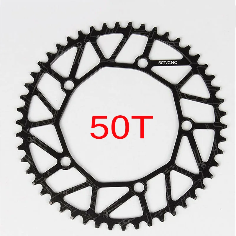 Litepro Road Floding Crankset BCD130 Chainring 170mm Crank Set GXP BB 50-58T Bicycle Sprocket Single Disk Bike Chainring - Цвет: chainring-Black-50T