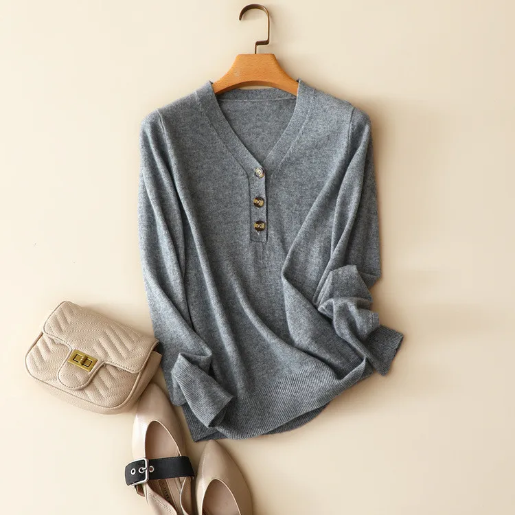 Naizaiga 100% кашемировые пуловеры Женские однотонные весенние женские Молодежный